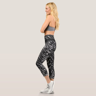 Leggings Capri Gray Wolf Faux conception capillaire