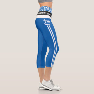 Leggings Capri Grèce & Grèce Drapeau mode, Fitness, Sports Capr