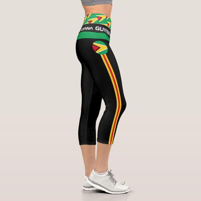 Leggings Capri Guyana & Guyana Drapeau mode, Fitness, Sports (Droite)