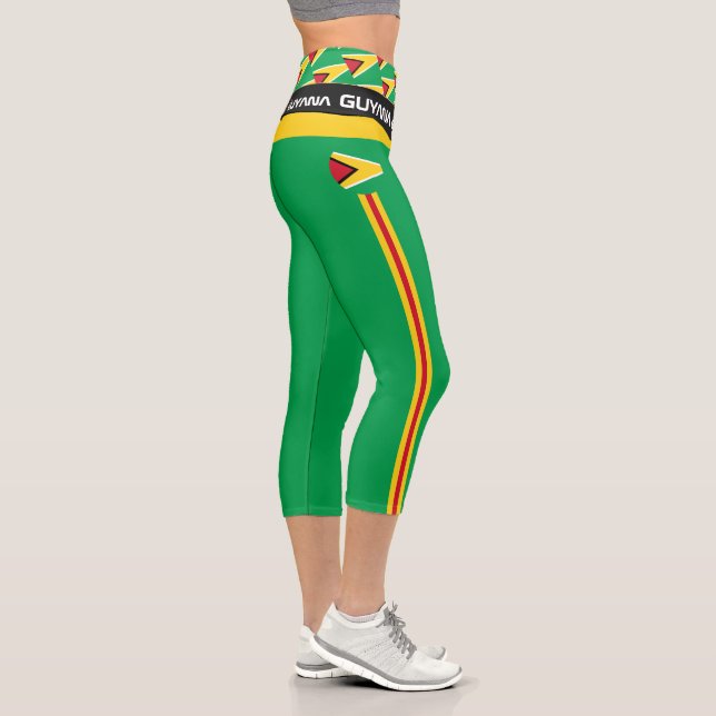 Leggings Capri Guyana & Guyana Drapeau mode, Fitness, Sports Capr (Droite)
