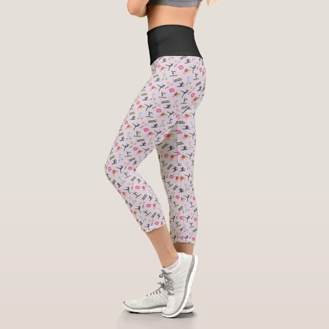 Leggings Capri Gymnastique pour filles - Maquillage pour filles (Gauche)