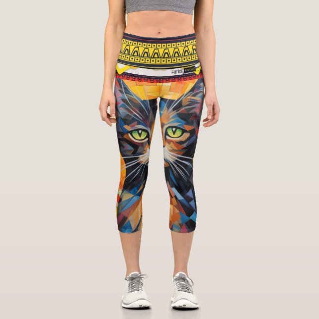 Leggings Capri Habillement Parfait : Style Simples, Confort Ultim (Recto)