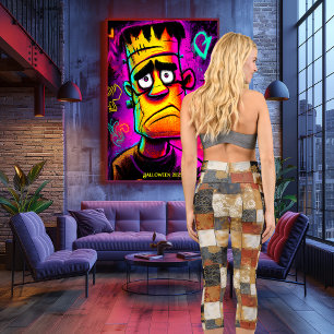 Leggings Capri Harmonie d'automne : Chaleureuse Patchwork Motif f