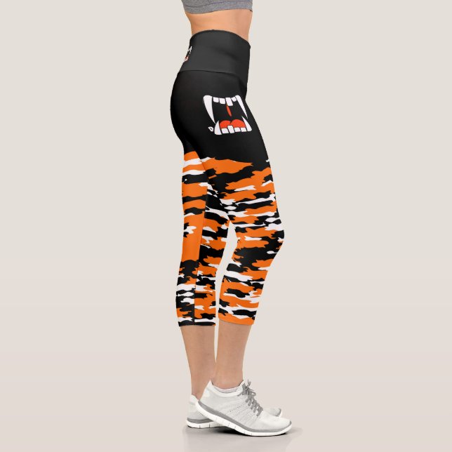 Leggings Capri Haut Capris du Tigre du Bengale (Droite)