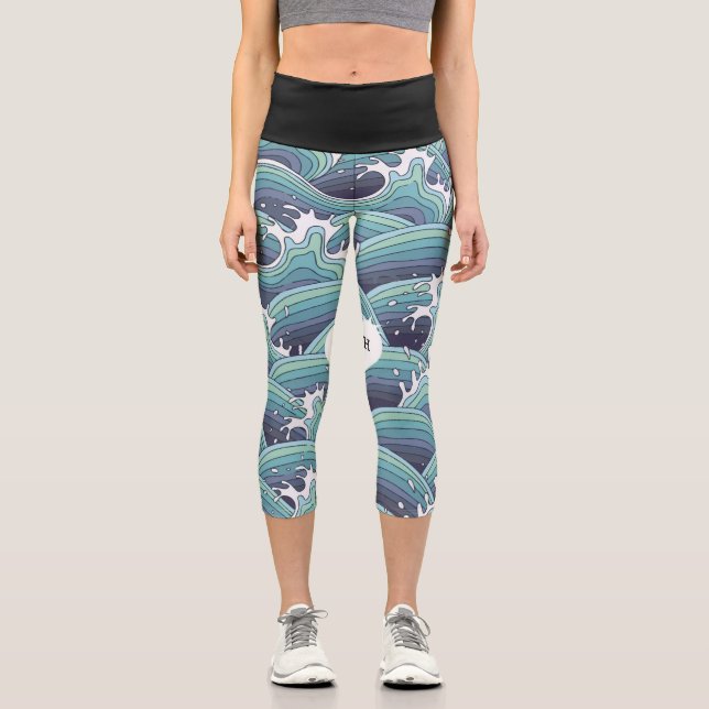 Leggings Capri Hébergement des caprins (Recto)