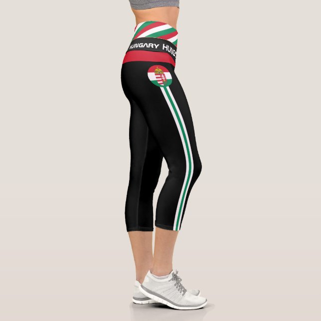 Leggings Capri Hongrie & Hongroise Drapeau mode, Fitness, Sports  (Droite)