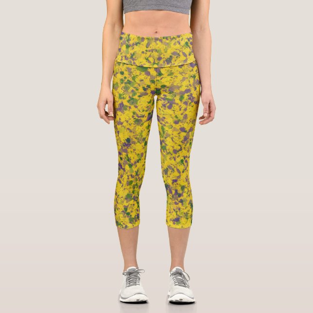 Leggings Capri Huile Mardi Gras (Recto)