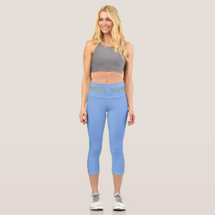 Leggings Capri Îles tropicales - Brwn
