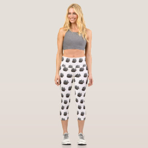 Leggings Capri Illustration de bateau pirate