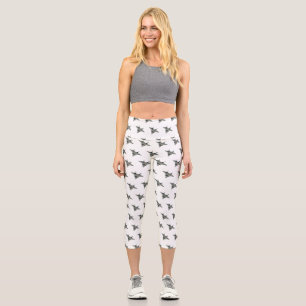Leggings Capri Illustration de l'avion de chasse