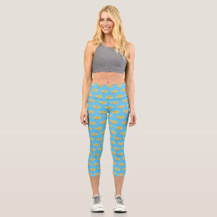 Leggings Capri illustration de serpent python birman de dessin an
