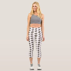 Leggings Capri Illustration de Styracosaurus