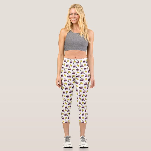 Leggings Capri Illustration du mixer (Recto)