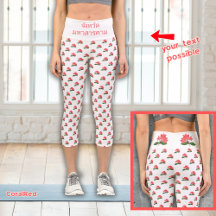 Ixora de Maha Sarakham (blanc) Capris haut taille