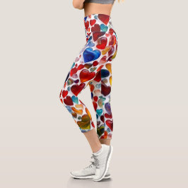 Leggings Capri Jambes de trois quarts de longueur pour femmes ave