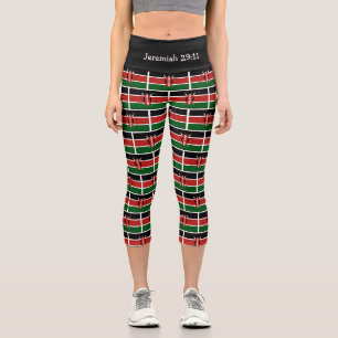 Leggings Capri Jérémie 29:11   Patriotique   KENYA FLAG