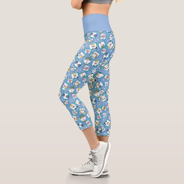 Leggings Capri Johnny Bravo Icon Pattern (Gauche)