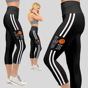 Leggings Capri Joueuse de basket-ball Fille cadeau d'anniversaire