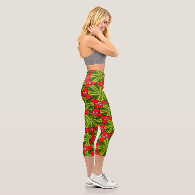 Leggings Capri Joyeux Motifs de Noël (Droite)