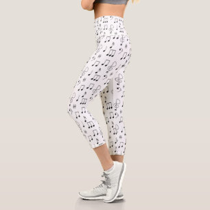Leggings Capri Juste Noté Blanc