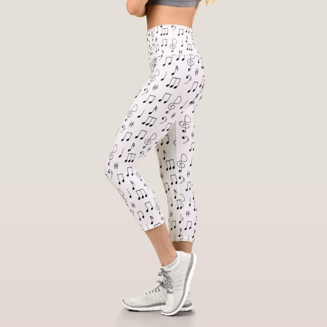 Leggings Capri Juste Noté Blanc (Gauche)