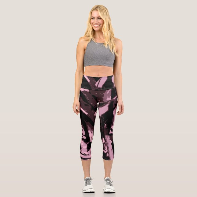 Leggings Capri Juste quelques Roses (Recto)