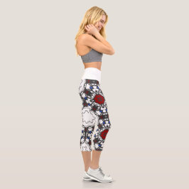 Leggings Capri Kaléidoscope art six du volume quatre