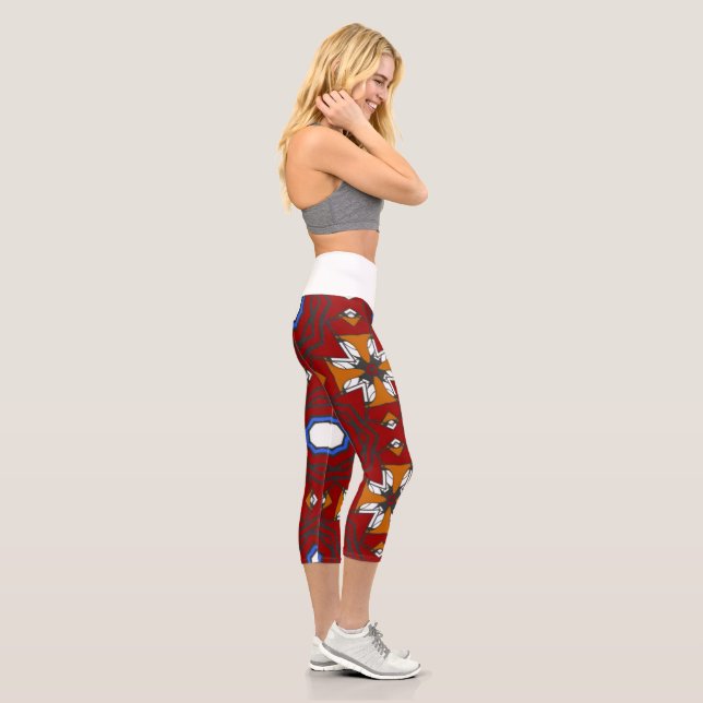 Leggings Capri Kaléidoscope art vingt du volume quatre (Droite)