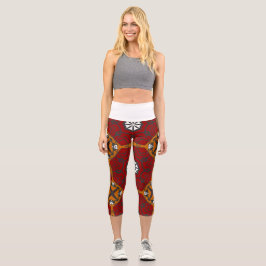 Leggings Capri Kaléidoscope du quatrième volume art vingt-quatre