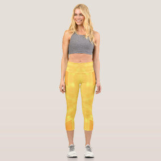 Leggings Capri Kaleidoscope d'un lever de soleil lumineux