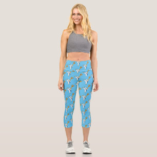 Leggings Capri Kung Fu giraffe