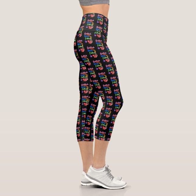 Leggings Capri La Gratitude Déverrouille Toute La Vie (Droite)