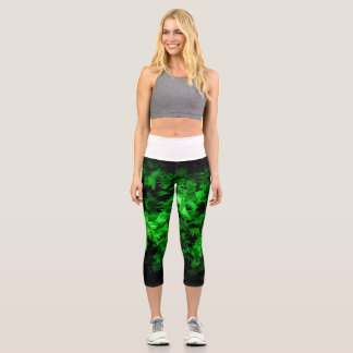 Leggings Capri La lumière dans le Motif sombre