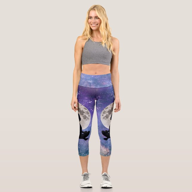 Leggings Capri La sérénité lunaire de l'harmonie (Recto)