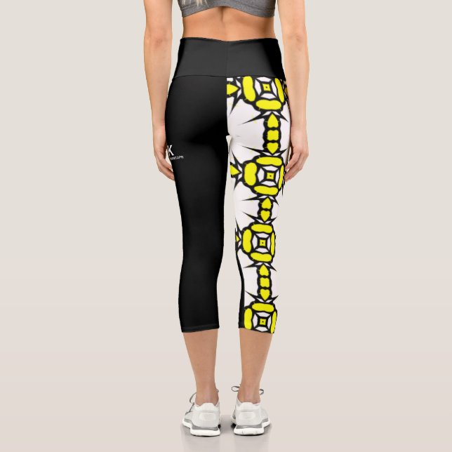Leggings Capri L'art kaléidoscope du premier volume quatorze (Verso)