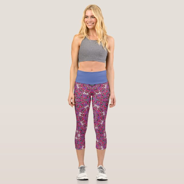 Leggings Capri L'art kaléidoscope du volume neuf dix-sept (Recto)