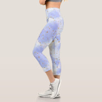 Lavendar Golden Star Motif
