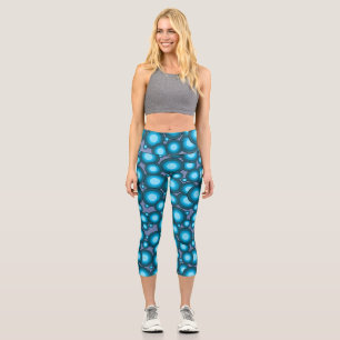 Leggings Capri Le cercle de style de l'année Blue 70's