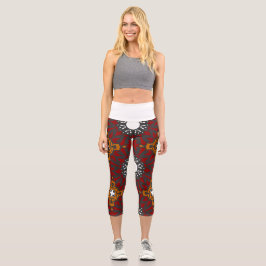Leggings Capri Le kaléidoscope du quatrième volume, art deux