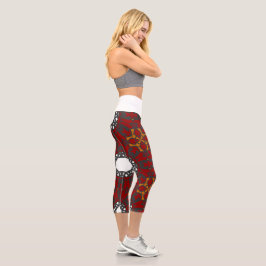Leggings Capri Le kaléidoscope du quatrième volume, art quatre