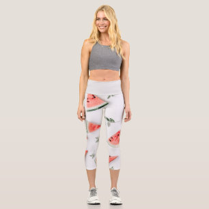 LEGGINGS CAPRI LE WATERMELON ET LES FEUILLES
