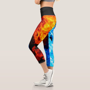 Leggings Capri Légendes chaudes sur le feu et la glace