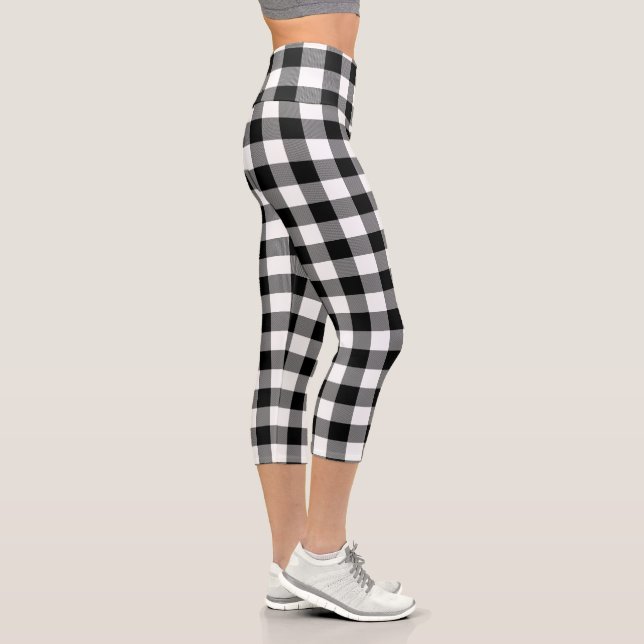 Leggings Capri Légendes de Capri de Buffalo noir et blanc (Droite)