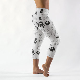 Leggings Capri Légendes de Capri de tortue noire