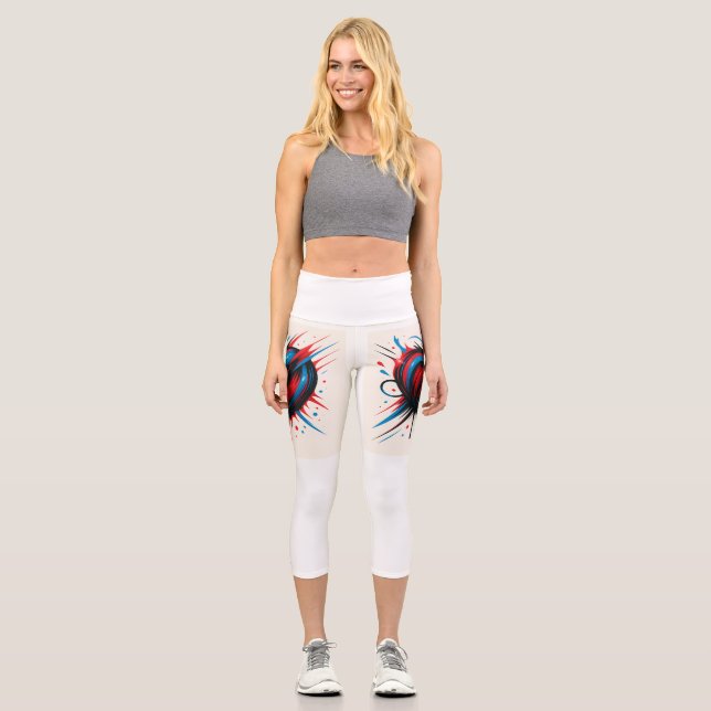 Leggings Capri "Légendes de Pulse Pop Capri - L'art à chaque étap (Recto)