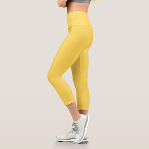 Leggings Capri Legging capri jaune moutarde pour tous les jours
