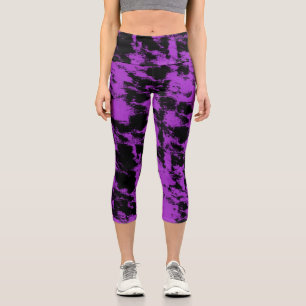 Leggings Capri Legging capri noir violet