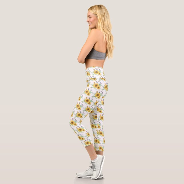 Leggings Capri légumineuses de tournesol capri (Gauche)