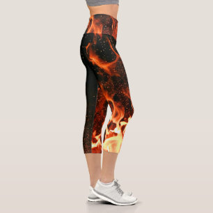 Leggings Capri légumineuses en feu