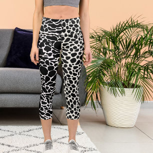Leggings Capri Léopard personnalisé Cheetah Big Cat Motif Imprime
